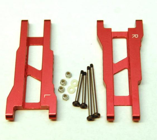 STRC Aluminum Heavy Duty Rear Suspension Arms Traxxas Slash 2wd RED - PowerHobby