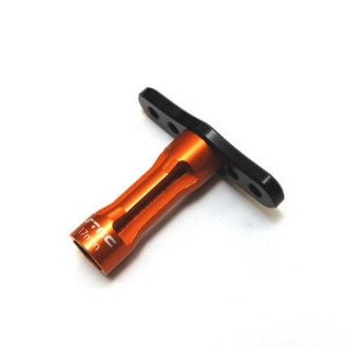 STRC STRA17BKO Aluminum 17mm Hex Nut Wrench Black/Orange - PowerHobby