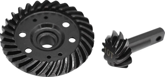 Hot Racing Steel Helical Spiral Differential Ring/Pinion Gear Set (29t/10t) Slash - PowerHobby