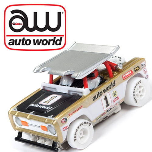 Auto World iWheels Ford Baja Bronco White Xtraction AFX Ho slot Car - PowerHobby