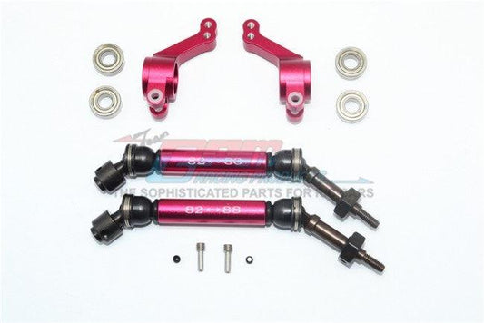 GPM STEEL ALUMINUM WIDEN REAR CVD DRIVE SHAFT KNUCKLE ARM TRAXXAS SLASH 4X4 RED - PowerHobby