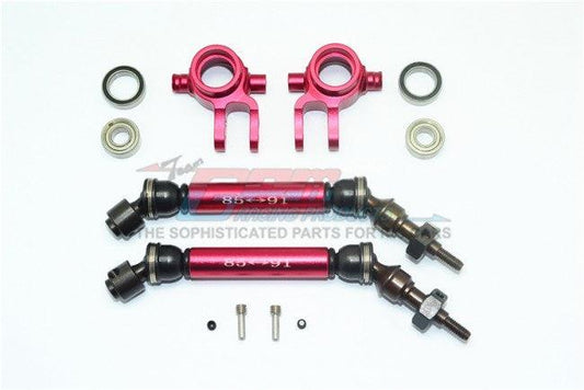 GPM STEEL ALUMINUM WIDEN FRONT CVD DRIVE SHAFT KNUCKLE ARM TRAXXAS SLASH 4X4 RED - PowerHobby