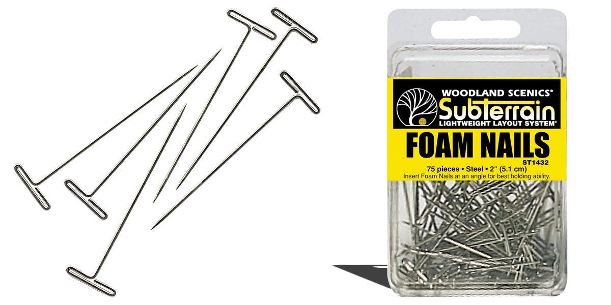 Woodland Scenics Foam Nails 2" (75) ST1432 - PowerHobby