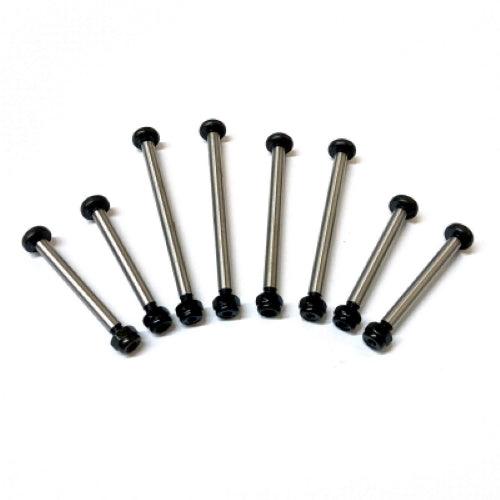 STRC Heat Treated Polished Steel Lock-Nut Style Hinge-Pin Kit Traxxas Bandit - PowerHobby