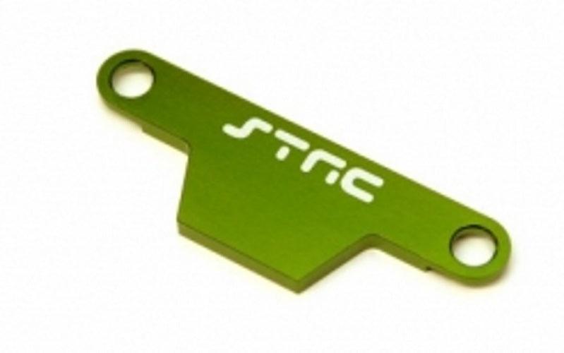 ST Racing ST3727AG Aluminum Battery Hold-down Plate Traxxas Rustler Bandit Green - PowerHobby