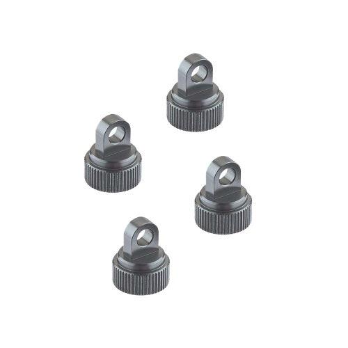 STRC ST3767GM Aluminum Gun Upper Shock Cap Set (4) Traxxas Slash / Rustler - PowerHobby