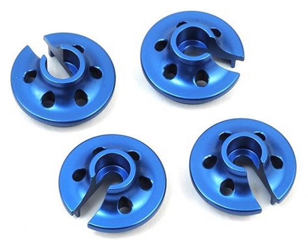 ST Racing ST3768B Aluminum Lower Shock Retainers (4) Blue Traxxas 4Tec 2.0 - PowerHobby