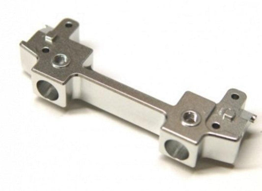 STRC STA31392S Aluminum Front Bumper Mount/Chassis Brace Silver Axial SCX10 II - PowerHobby