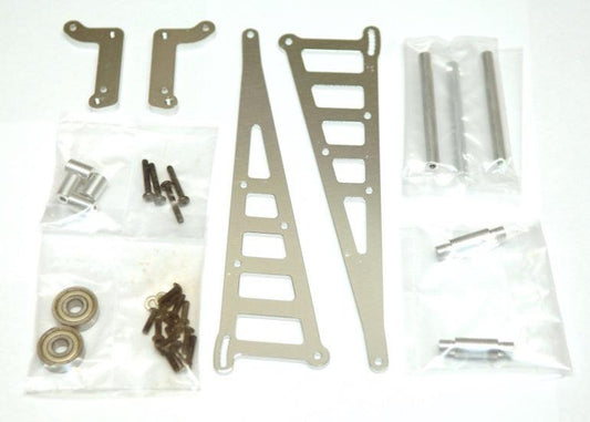 STRC STC71071S Aluminum SILVER Wheelie Bar Kit Associated DR10 - PowerHobby