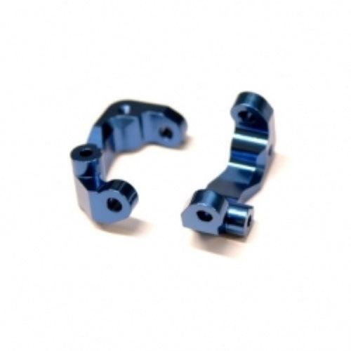 STRC STC91417CB CNC Machined Aluminum Caster Blocks (1 pair) (Blue) Associated DR10 - PowerHobby