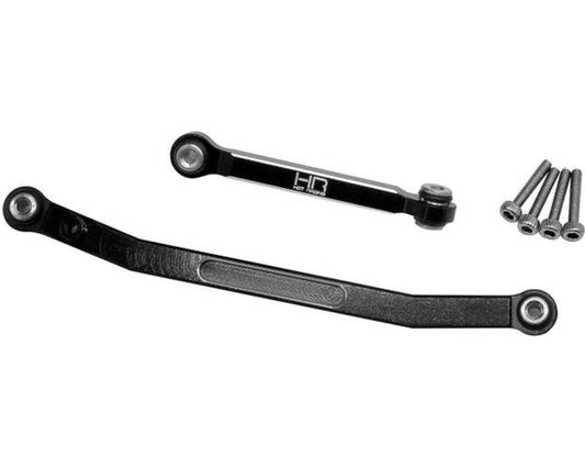 Hot Racing SXTF49X01 Black Aluminum Fix Link Steering Rod - PowerHobby