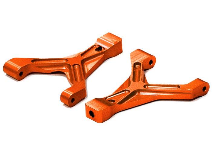 Integy T3553ORANGE Aluminum T2 Front Upper Arms (2) Traxxas 1/16 Slash / Rally - PowerHobby