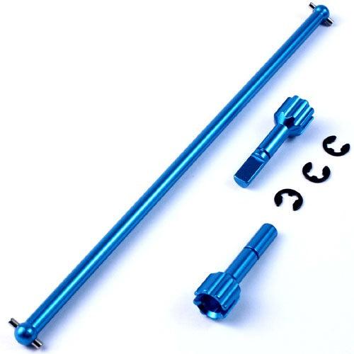 Yeah Racing TA02-134BU Aluminum Main Drive Shaft Set (Blue) Tamiya TA02 - PowerHobby