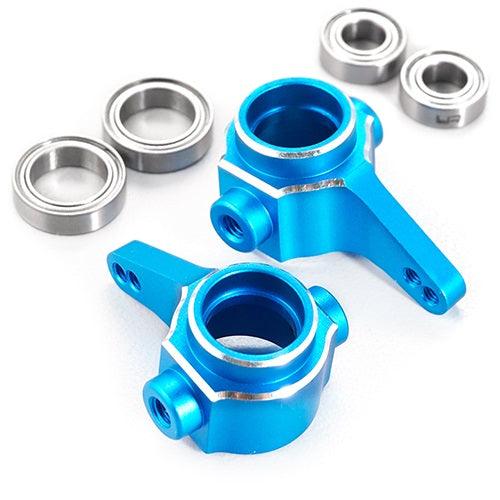 Yeah Racing TACC-009BU Aluminum Steering Knuckle Blue Tamiya CC01 - PowerHobby