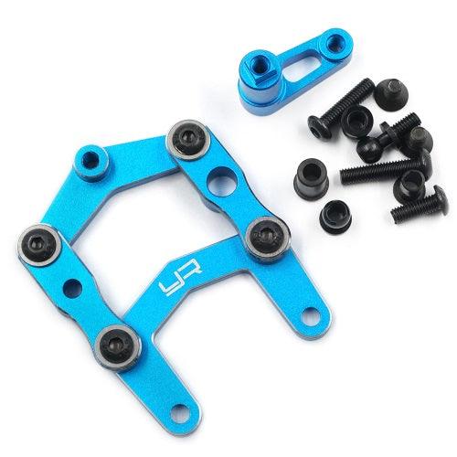 Yeah Racing TASW-007BU Aluminum Steering Set Blue Tamiya SW-01 - PowerHobby