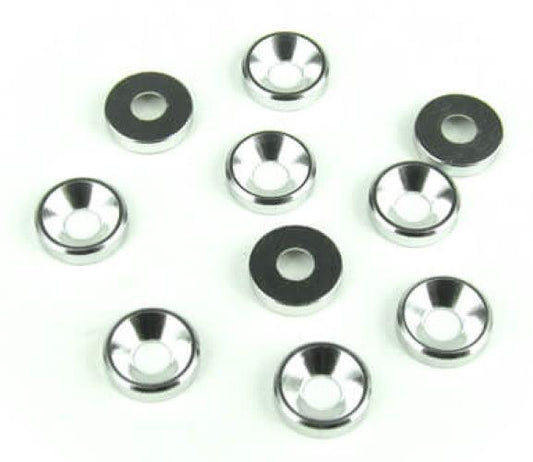 Tekno RC TKR1220 M3 Countersunk Washers (Aluminum Natural 10pieces) - PowerHobby