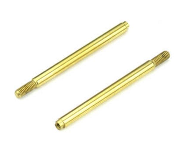 Tekno TKR6704T Shock Shafts (Rear, Steel, Titanium Coated, 2pcs) EB410 - PowerHobby