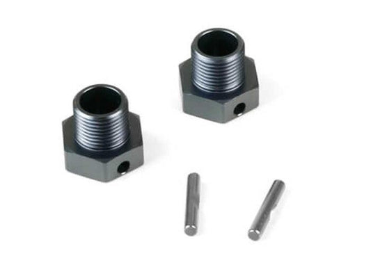 Tekno TKR9671 Wheel Hubs with Pins +2mm offset 17mm (2) - PowerHobby