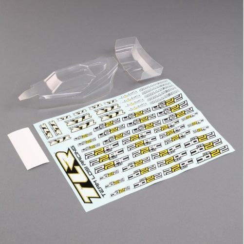 Losi Racing TLR230012 Lightweight Body & Wing Clear 22 5.0 - PowerHobby