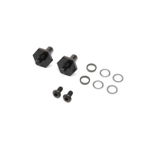 Losi TLR232136 Front Axle Black Aluminum 12mm (2): 22 - PowerHobby