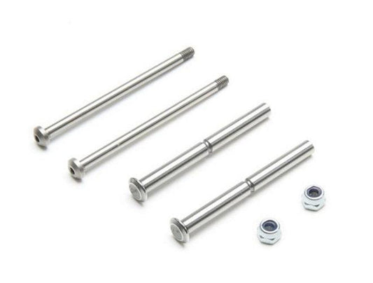 Team Losi Racing TLR234098 Front Hinge Pin and King Pin Set Polished All 22 - PowerHobby