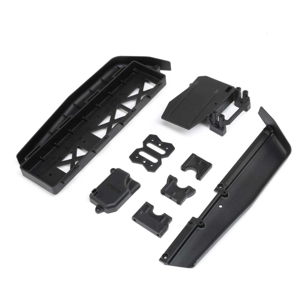 losi TLR241071 Battery Tray, Center Diff & Servo Mount 8XE 2.0 - PowerHobby