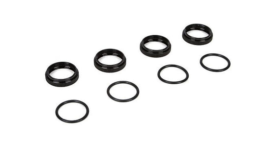 Losi TLR243005 16mm Shock Pre Load Collars w/O Rings 4  8ight 3.0 - PowerHobby