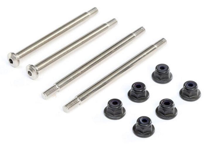 Losi TLR244044 Outer Hinge Pins 3.5mm Electro Nickel 8ight-X 8ight XT / XTE - PowerHobby