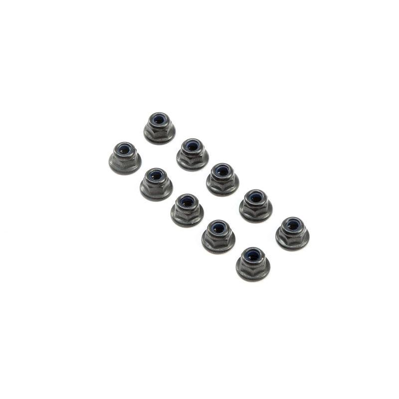 Losi Racing TLR245016 M3 Flanged Lock Nuts (10) 8ight-X 22X-4 8ight XT / XTE - PowerHobby