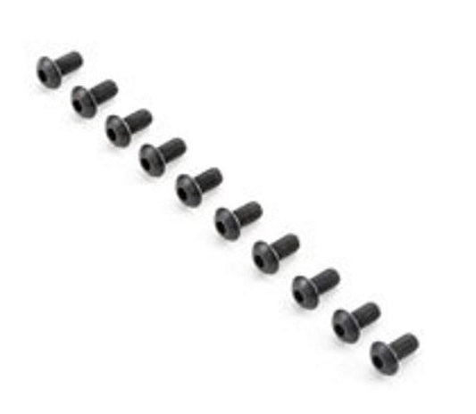 Team Losi Racing TLR255005 Button Head Screws M4x8mm (10) 5ive-B - PowerHobby