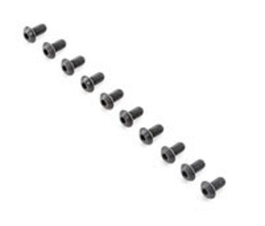 Team Losi Racing TLR255017 Button Head Screws M5x10mm (10) 5ive-B - PowerHobby