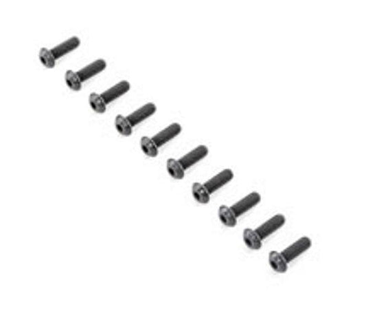 Team Losi Racing TLR255018 Button Head Screws M5x16mm (10) 5ive-B - PowerHobby