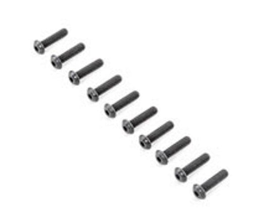 Team Losi Racing TLR255019 Button Head Screws M5x20mm (10) 5ive-B - PowerHobby