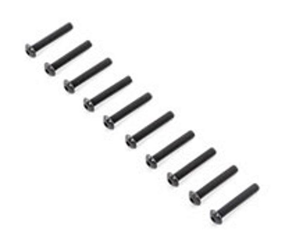 Team Losi Racing TLR255020 Button Head Screws M5x30mm (10) 5ive-B - PowerHobby