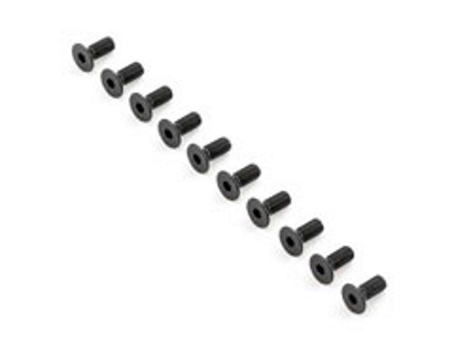 Team Losi Racing TLR255026 Flat Head Screws M5x12mm (10) 5ive-B - PowerHobby