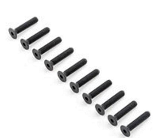 Team Losi Racing TLR255029 Flat Head Screws M5x25mm (10) 5ive-B - PowerHobby