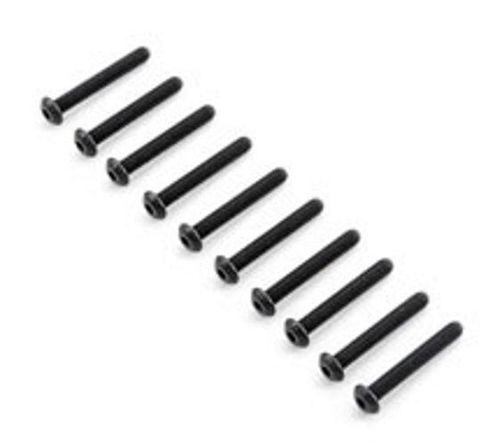 Team Losi Racing TLR255031 Button Head Screws M5x35mm (10) 5ive-B - PowerHobby