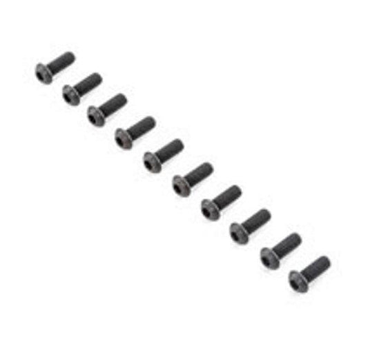 Team Losi Racing TLR255035 Button Head Screws M6x16mm (10) 5ive-B - PowerHobby