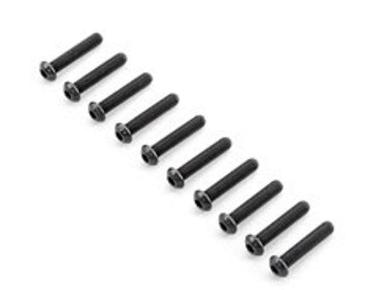 Team Losi Racing TLR255036 Button Head Screws M6x30mm (10) 5ive-B - PowerHobby