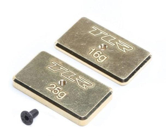 Team Losi Racing TLR331041 Rear Brass Weight Set 16g & 25g 22 5.0 - PowerHobby