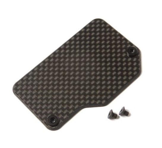 Team Losi Racing TLR331048 Carbon Electronics Mounting Plate 22X-4 - PowerHobby