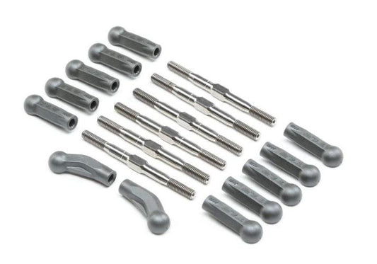 Team Losi Racing TLR334052 HD Turnbuckle Kit Titanium 22 5.0 - PowerHobby