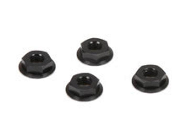 Losi M4 Aluminum Serrated Nuts Low Profile 22-4 22 3.0 22 3.0 Spec 22X-4 - PowerHobby