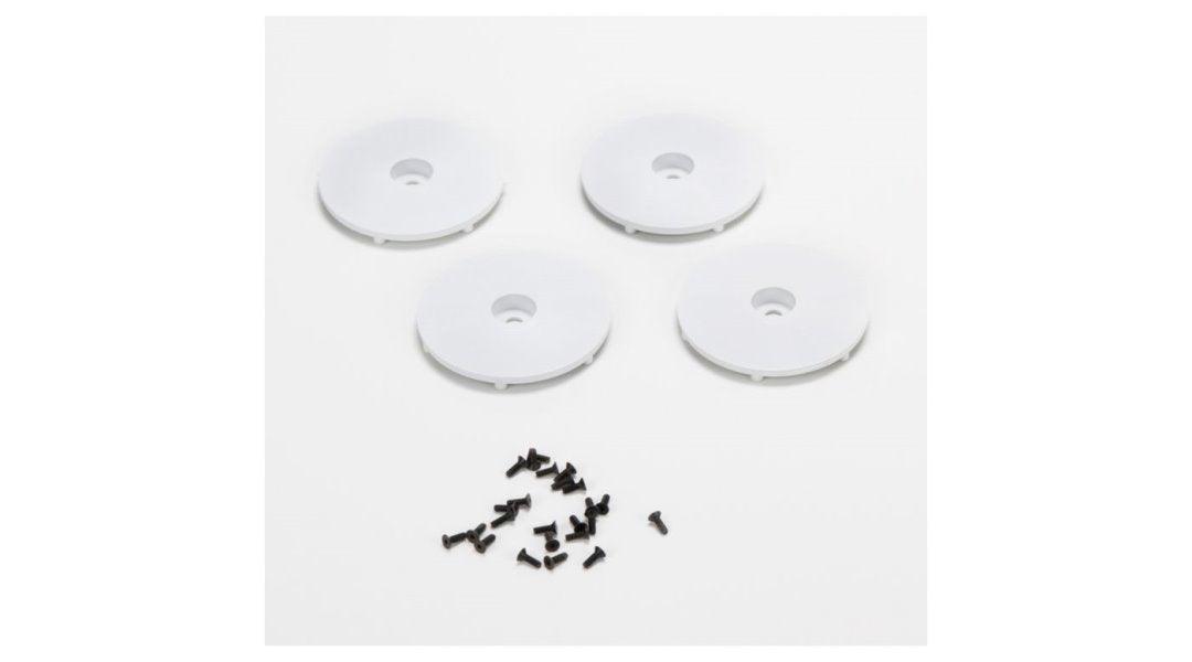 Losi TLR43007 Wheel Disk White w/Screws (4) 22SCT - PowerHobby