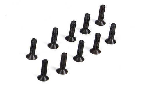 Team Losi Racing TLR5958 Flat Head Screws, M2 x 8mm (10) - PowerHobby