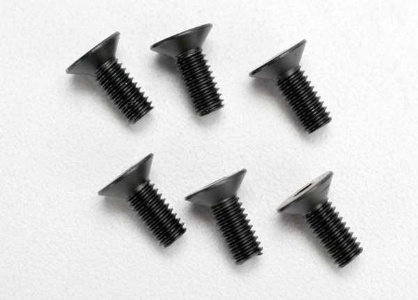 Traxxas 2535 4x10mm Flat Head Screws (6) - PowerHobby