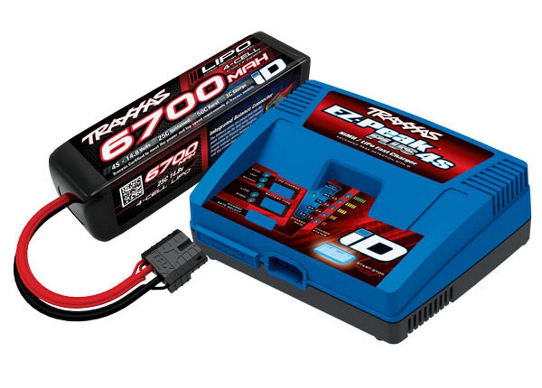 Traxxas 2998 MAXX POWER 4S LIPO POWER WITH iD CONVENIENCE Charger - PowerHobby