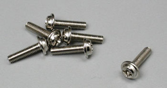 Traxxas 3186 3x12mm Washerhead Screws (6) Rustler Stampede - PowerHobby