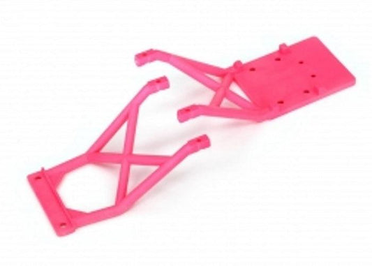 Traxxas 3623P Skid Plates, Front & Rear (Pink) Stampede - PowerHobby