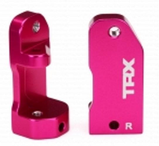 Traxxas 3632P Caster blocks 30-degree Pink-Anodized 6061-T6 Aluminum Slash 2wd - PowerHobby